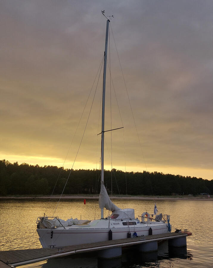 September sunset in Naissaar (Estonia)